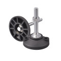 Nylon machinery leveling adjustable foot leveler leg